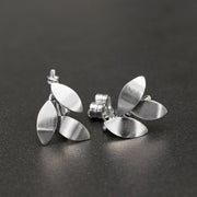 Handmade 925 sterling silver 'Olive leaves' earrings Emmanuela - handcrafted for you