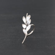 Handmade 925 sterling silver 'Olive leaves' ring Emmanuela - handcrafted for you