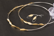 Handmade 925 sterling silver 'Olive leaves' wedding crowns Emmanuela - handcrafted for you