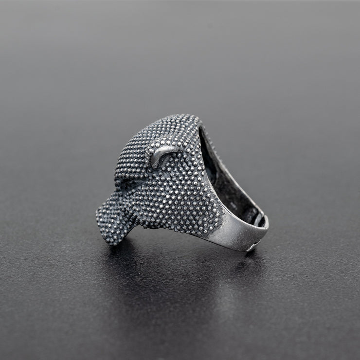 Handmade 925 sterling silver 'Panther' ring for men Emmanuela - handcrafted for you