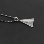 Handmade 925 sterling silver 'Paper plane' necklace for men Emmanuela - handcrafted for you