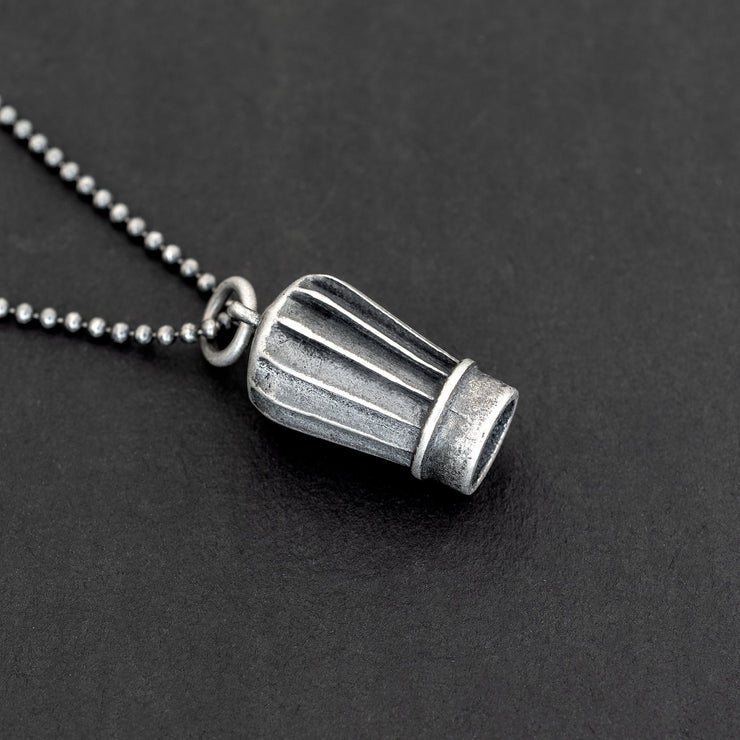 Handmade 925 sterling silver 'Pastry chef's hat' necklace for men Emmanuela - handcrafted for you