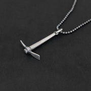 Handmade 925 sterling silver 'Pickaxe' necklace for men Emmanuela - handcrafted for you