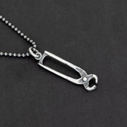 Handmade 925 sterling silver 'Pliers' necklace for men Emmanuela - handcrafted for you