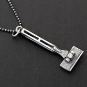 Handmade 925 sterling silver 'Razor' necklace for men Emmanuela - handcrafted for you