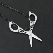 Handmade 925 sterling silver 'Scissors' necklace Emmanuela - handcrafted for you