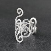 Handmade 925 sterling silver Set of 2 spiral rings Emmanuela - handcrafted for you