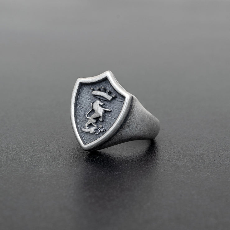 Unique 925 silver ring for men, gothic medieval jewelry | Emmanuela®