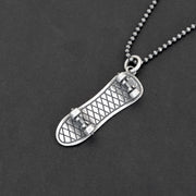 Sterling silver skateboare necklace for men, teen gifts | Emmanuela®