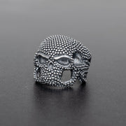 Goth 925 silver skull ring for men, gothic jewelry for him | Emmanuela®