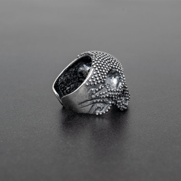 Handmade 925 sterling silver 'Skull' ring for men Emmanuela - handcrafted for you