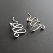 Handmade 925 sterling silver 'Snakes' earrings Emmanuela - handcrafted for you