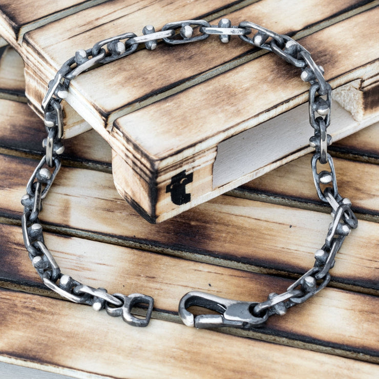 925 silver chain steampunk bracelet for men, jewelry gifts | Emmanuela®