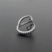Handmade 925 sterling silver 'Tentacle' ring Emmanuela - handcrafted for you