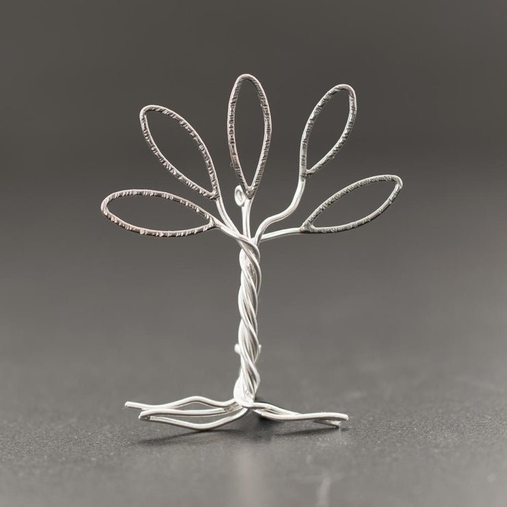Handmade 925 sterling silver 'Tree' brooch Emmanuela - handcrafted for you