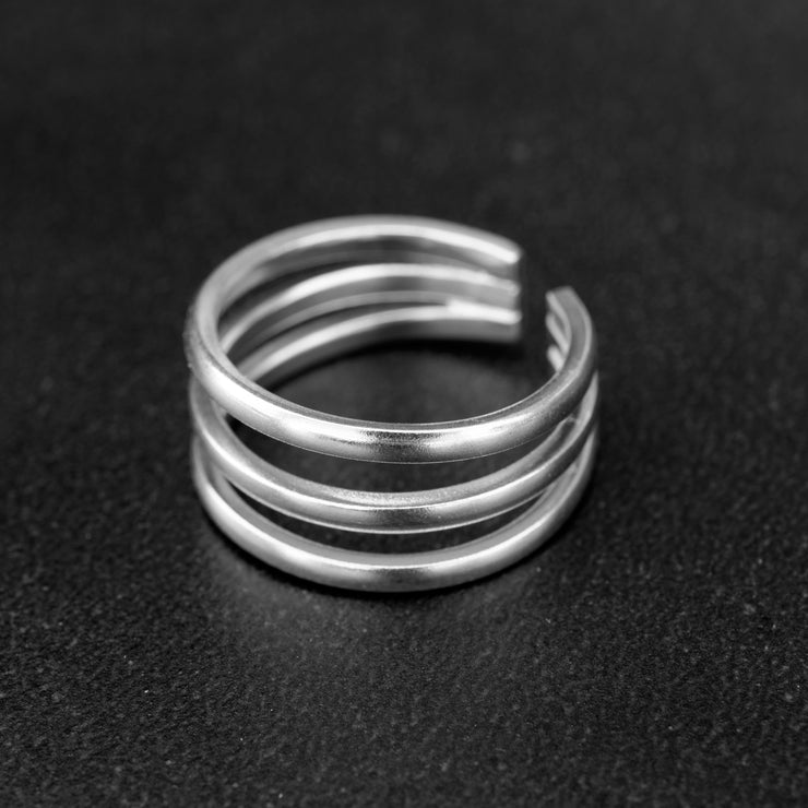 Handmade 925 sterling silver Triple band ring Emmanuela - handcrafted for you