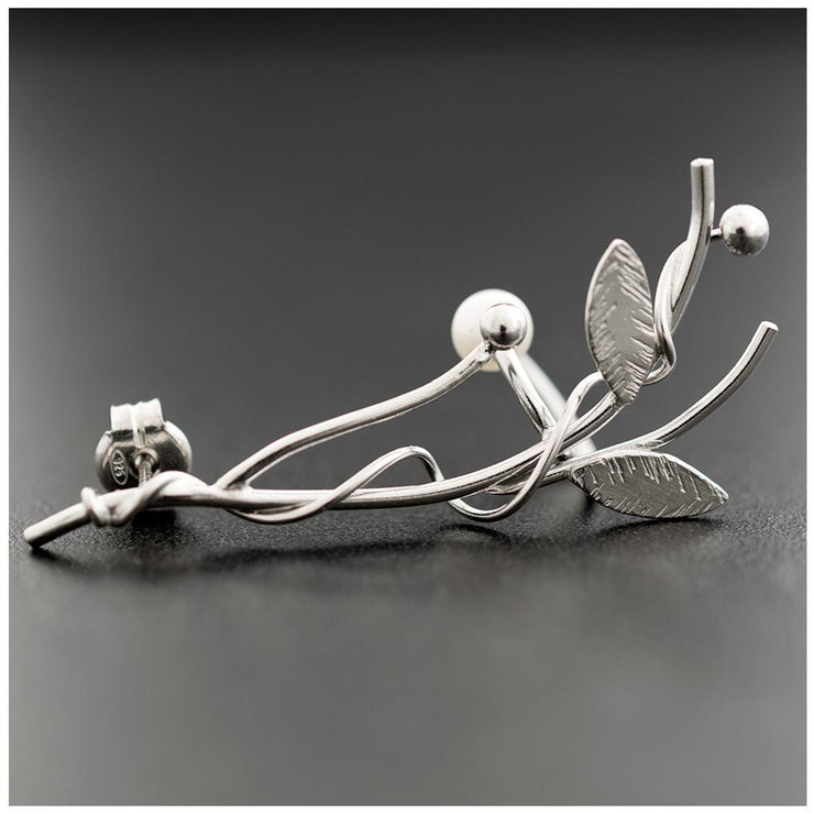 Handmade 925 sterling silver 'Twig' ear cuff Emmanuela - handcrafted for you