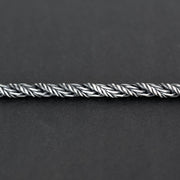 Handmade 925 sterling silver Twisted wires bracelet for men Emmanuela - handcrafted for you