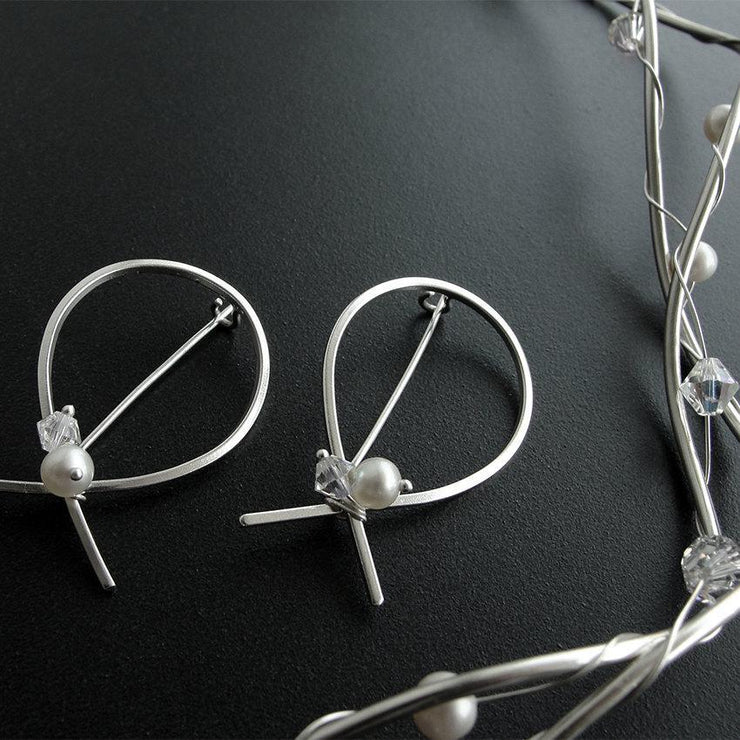 Handmade 925 sterling silver Wavy wedding crowns Emmanuela - handcrafted for you