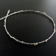 Handmade 925 sterling silver Wedding crowns with pearls Emmanuela - handcrafted for you