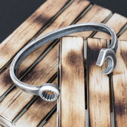 Handmade 925 sterling silver 'Wrench' bracelet for men Emmanuela - handcrafted for you